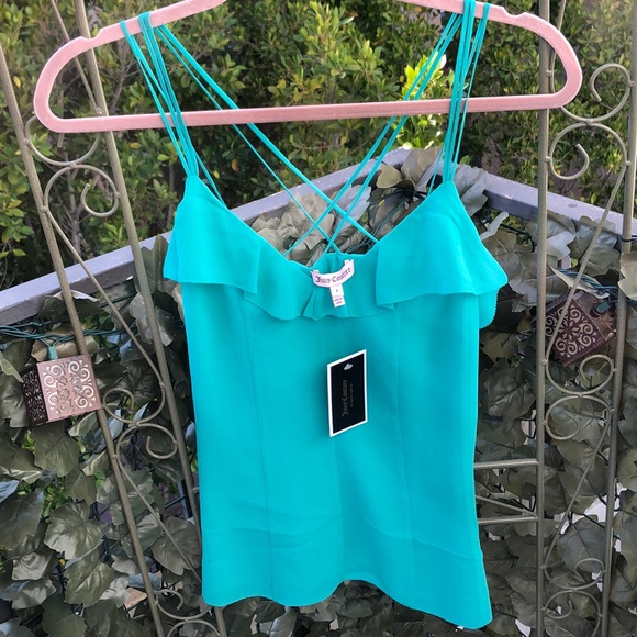 NWT*Juicy Couture Seamed Georgette Camisole - Picture 6 of 6